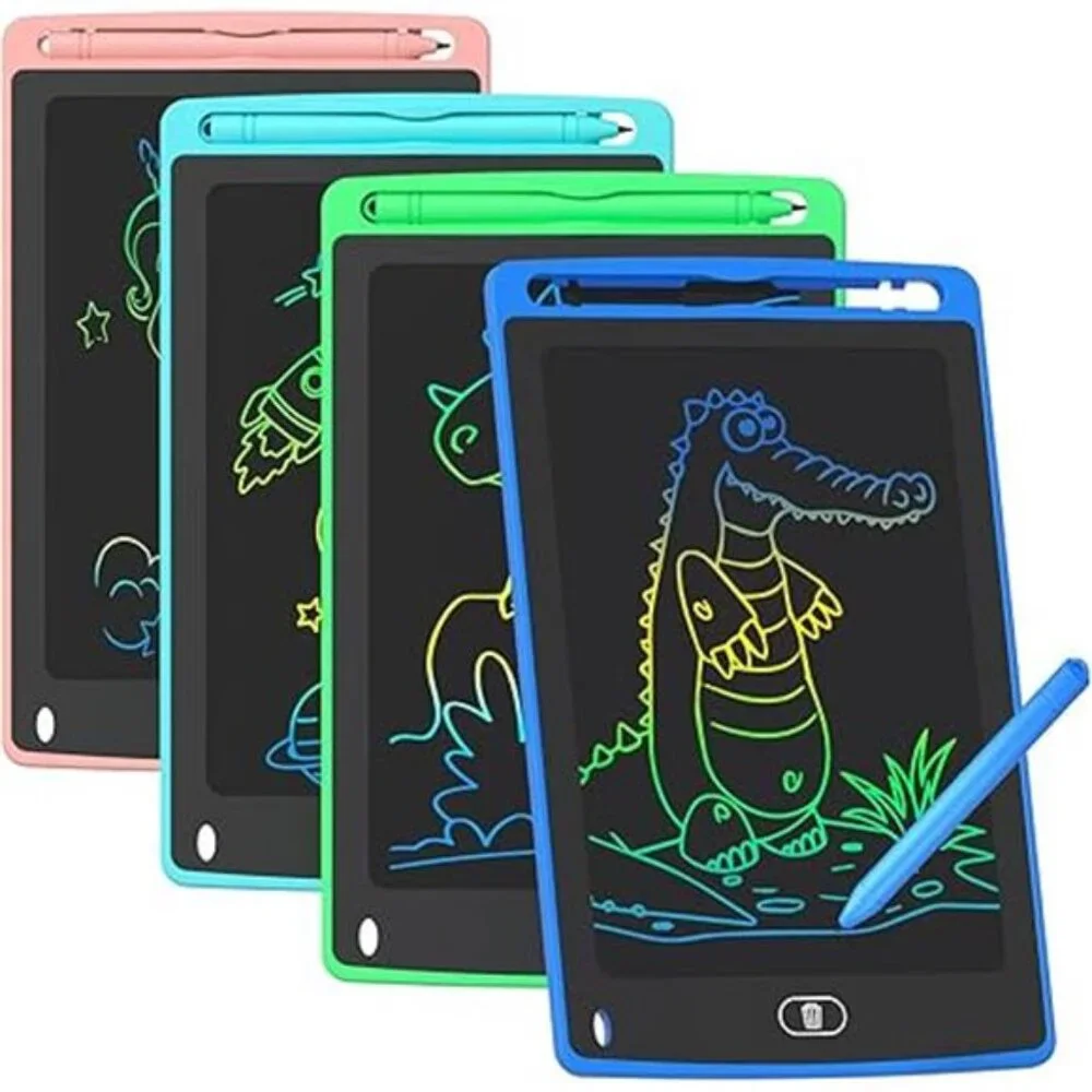 4 Pack LCD Writing Tablet for Kids, 8.5 Inch Colorful Doodle Board Drawing